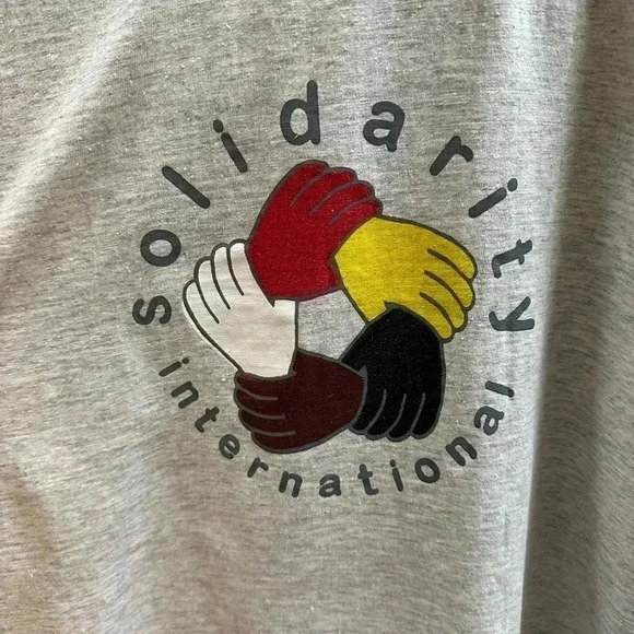 Vintage Solidarity International  T-shirt Large - Picture 4 of 4